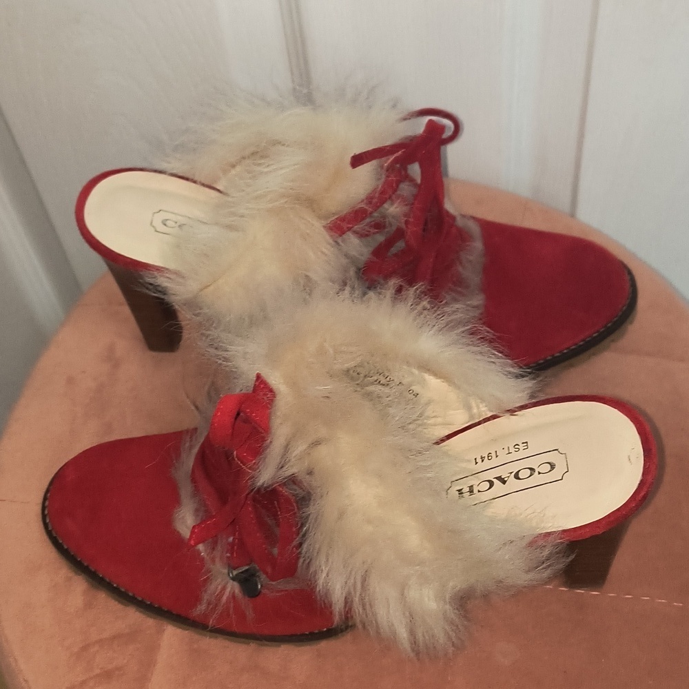 Coach Kristy Mules Size 9